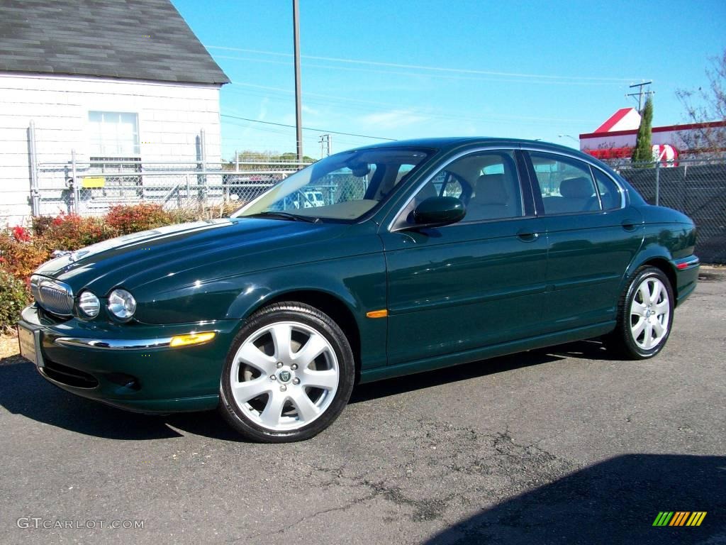 2004 X-Type 3.0 - Jaguar Racing Green Metallic / Champagne photo #2