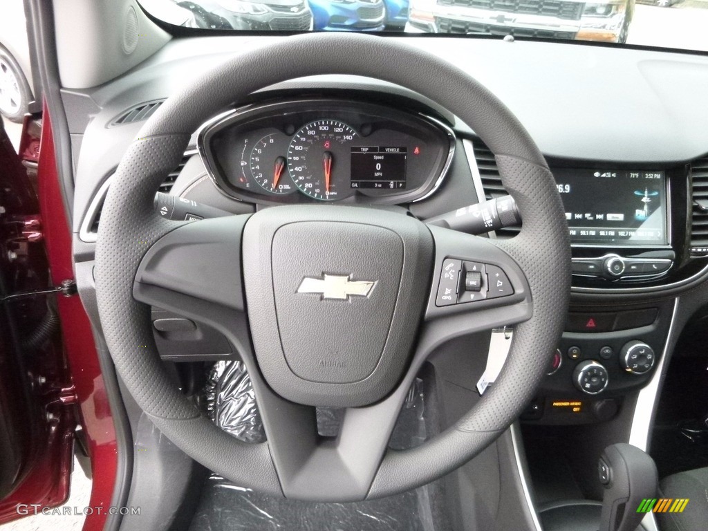 2017 Chevrolet Trax LS AWD Jet Black/­Light Ash Gray Steering Wheel Photo #116536407