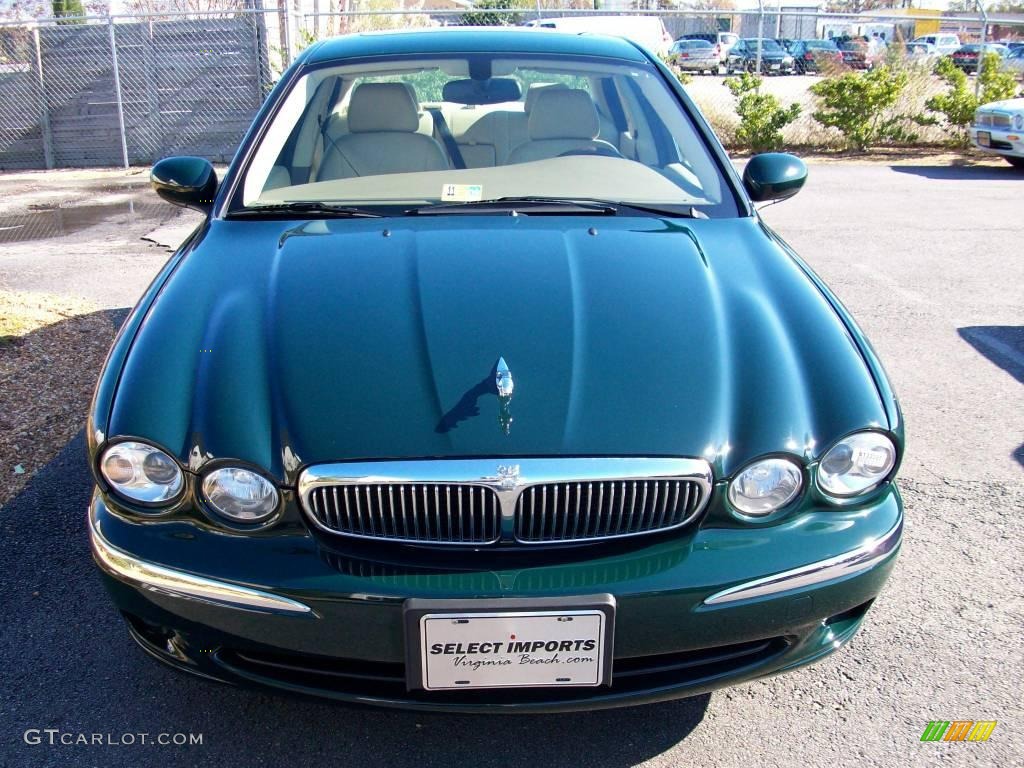 2004 X-Type 3.0 - Jaguar Racing Green Metallic / Champagne photo #3