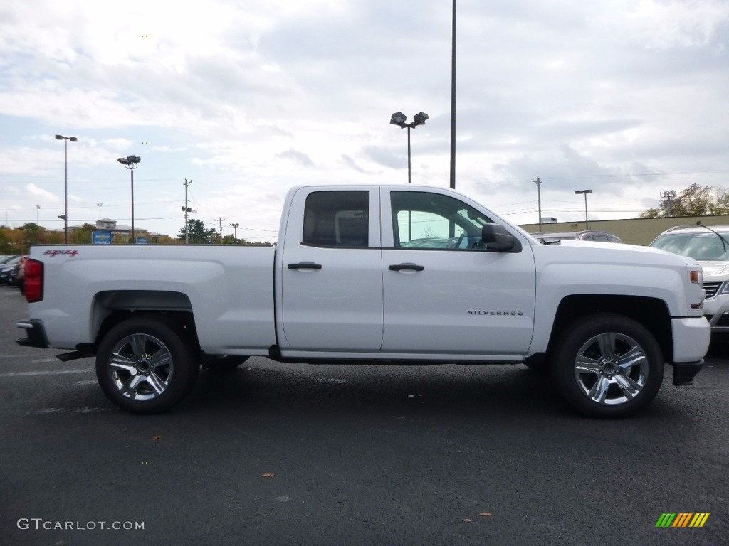 2017 Silverado 1500 Custom Double Cab 4x4 - Summit White / Dark Ash/Jet Black photo #4