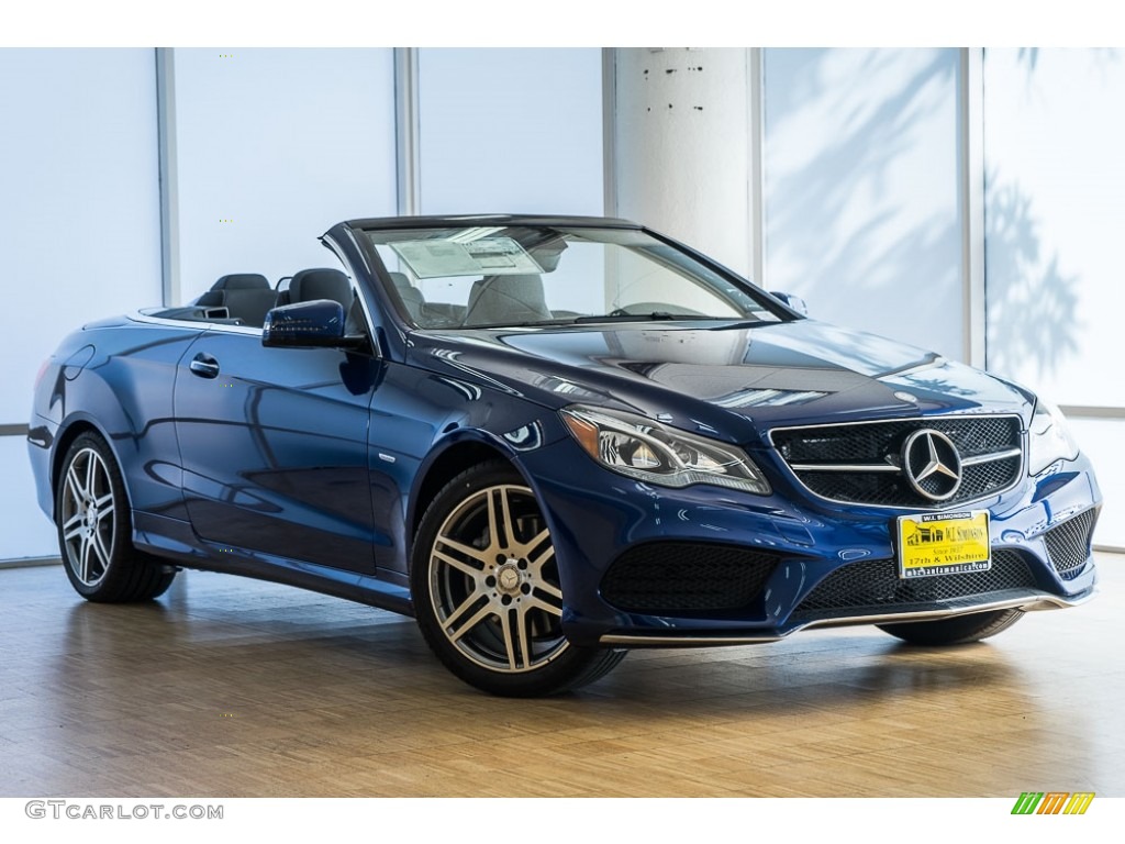 Brilliant Blue Metallic 2017 Mercedes-Benz E 400 Cabriolet Exterior Photo #116540484