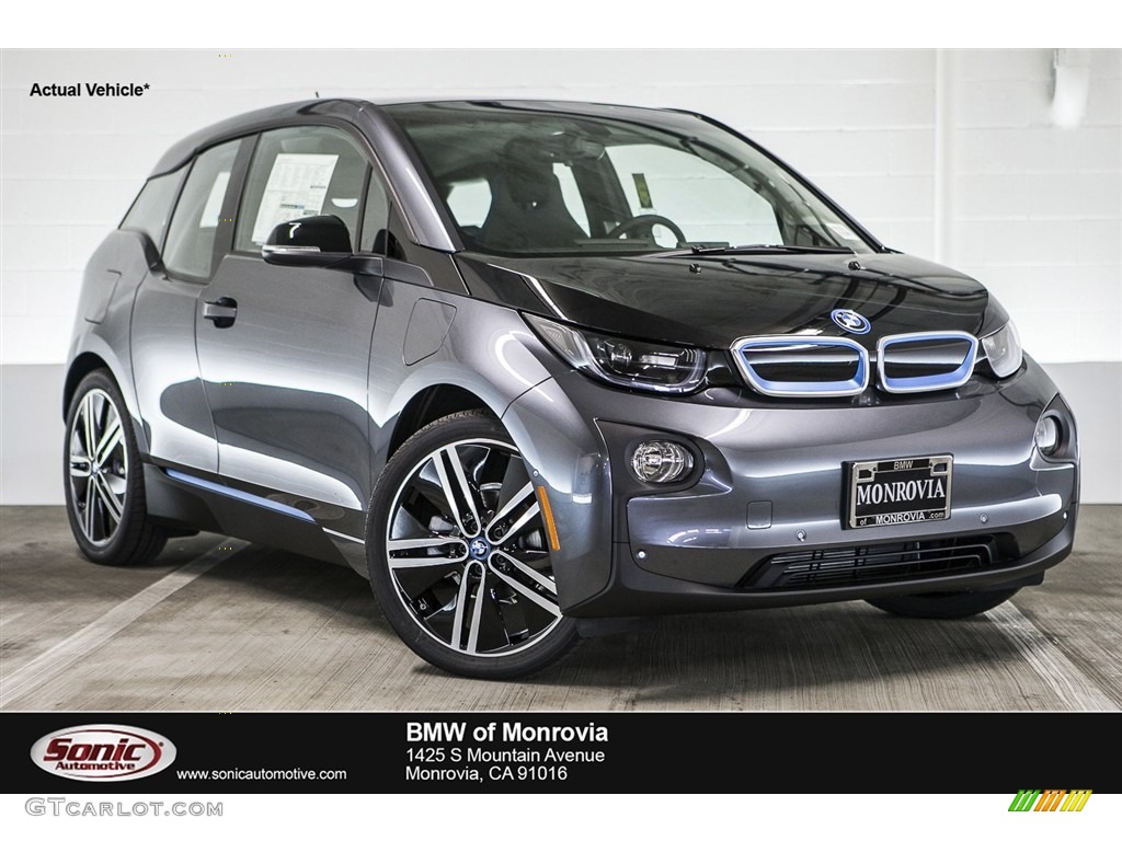 2017 i3 with Range Extender - Mineral Grey Metallic / Deka Dark Cloth w/Blue Highlights photo #1