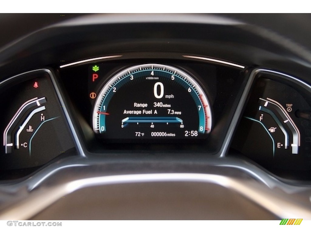 2017 Honda Civic EX-L Coupe Gauges Photo #116542446