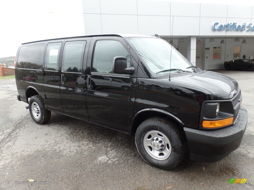 Black 2017 Chevrolet Express 2500 Cargo WT Exterior Photo #116544426
