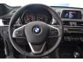 2017 BMW X1 Black Interior Steering Wheel Photo