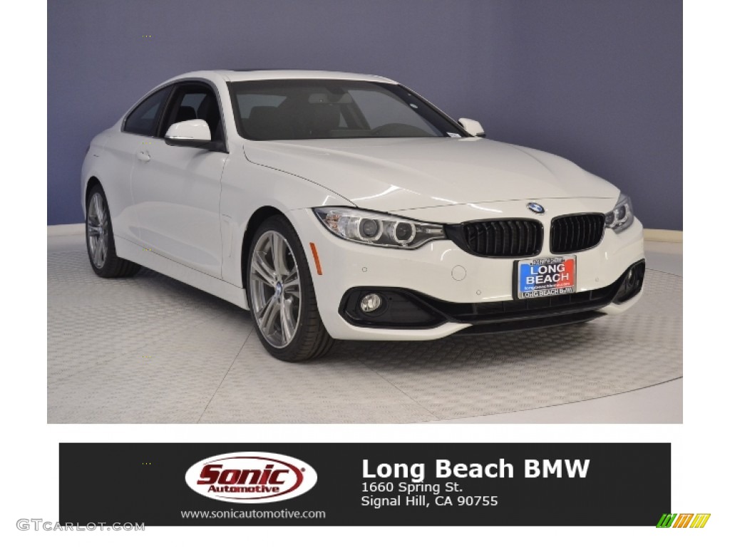 2017 4 Series 430i Coupe - Alpine White / Black photo #1