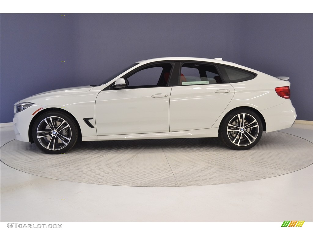 2017 3 Series 340i xDrive Gran Turismo - Alpine White / Coral Red photo #3