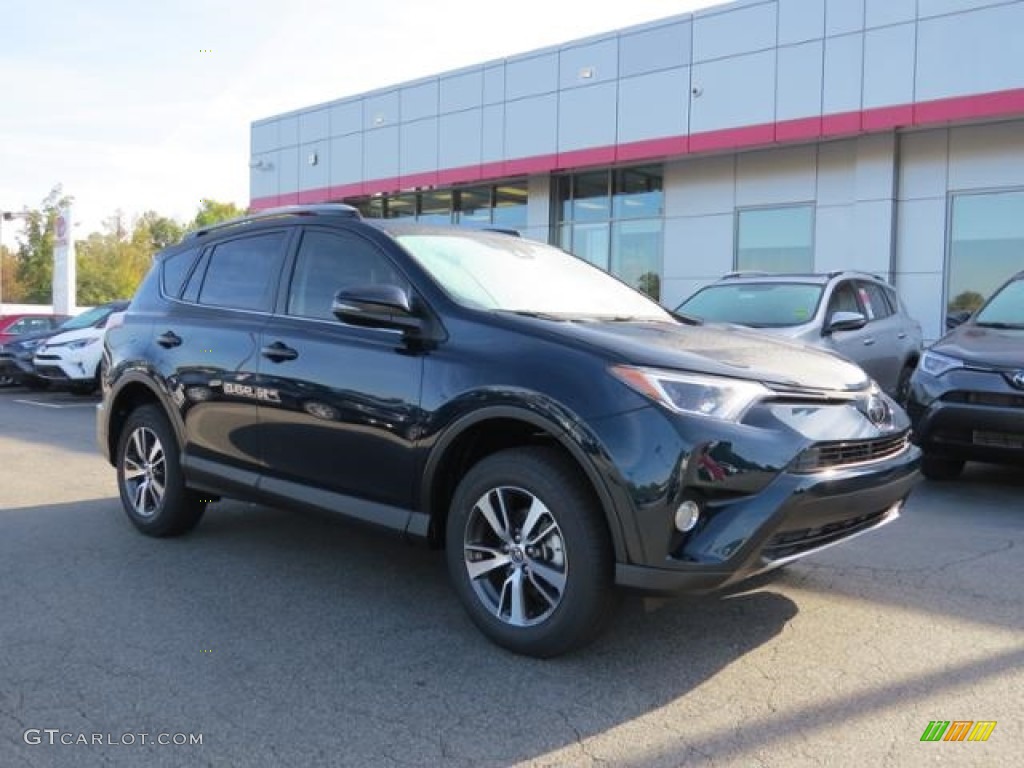 2017 RAV4 XLE - Galactic Aqua Mica / Black photo #1