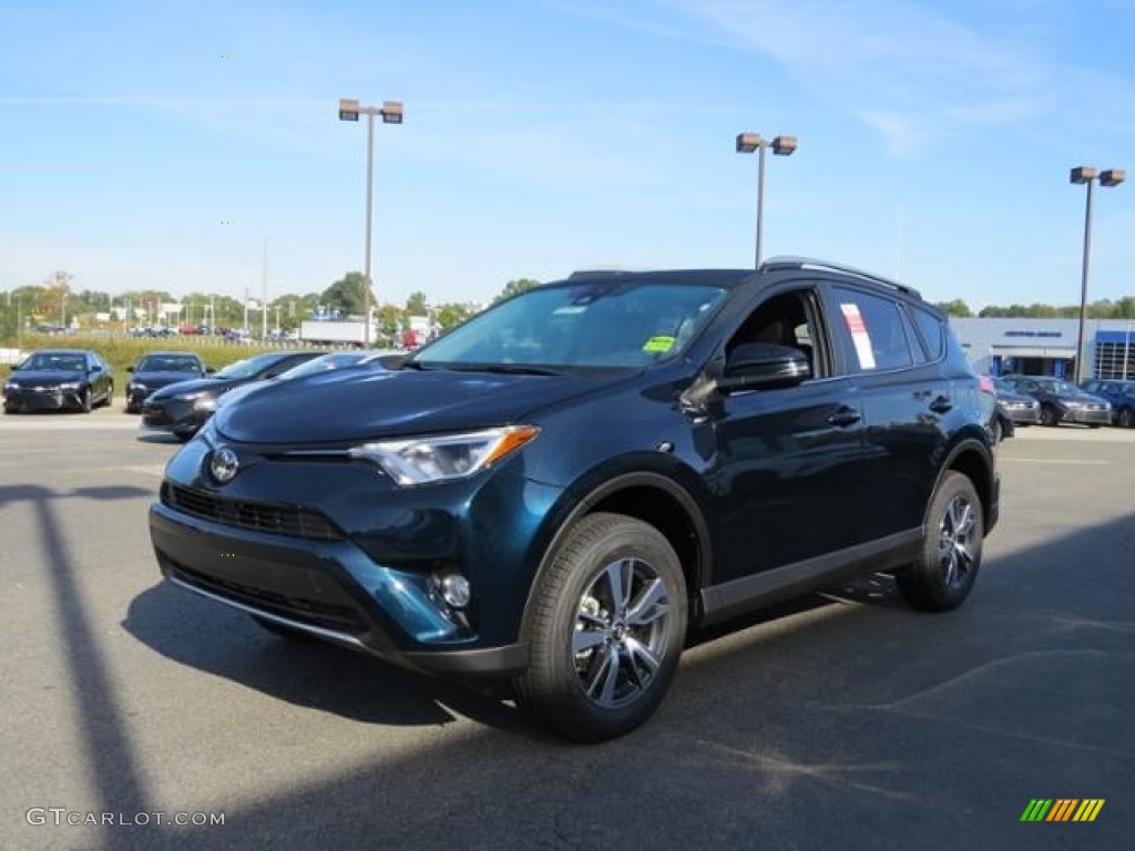 2017 RAV4 XLE - Galactic Aqua Mica / Black photo #3