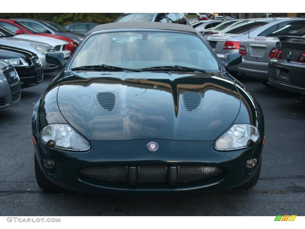 2000 XK XKR Convertible - British Racing Green / Cashmere photo #2