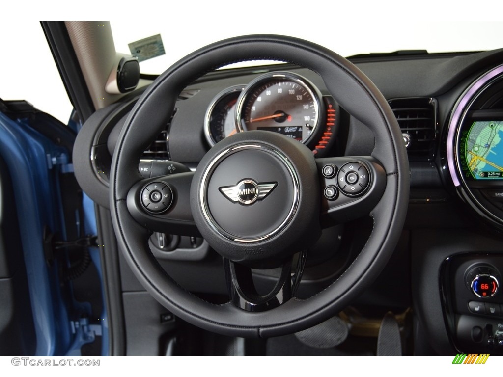 2017 Mini Clubman Cooper ALL4 Carbon Black Steering Wheel Photo #116548614