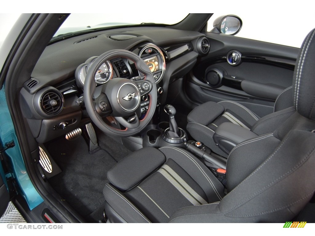 Double Stripe Carbon Black Interior 2017 Mini Convertible Cooper Photo #116549289