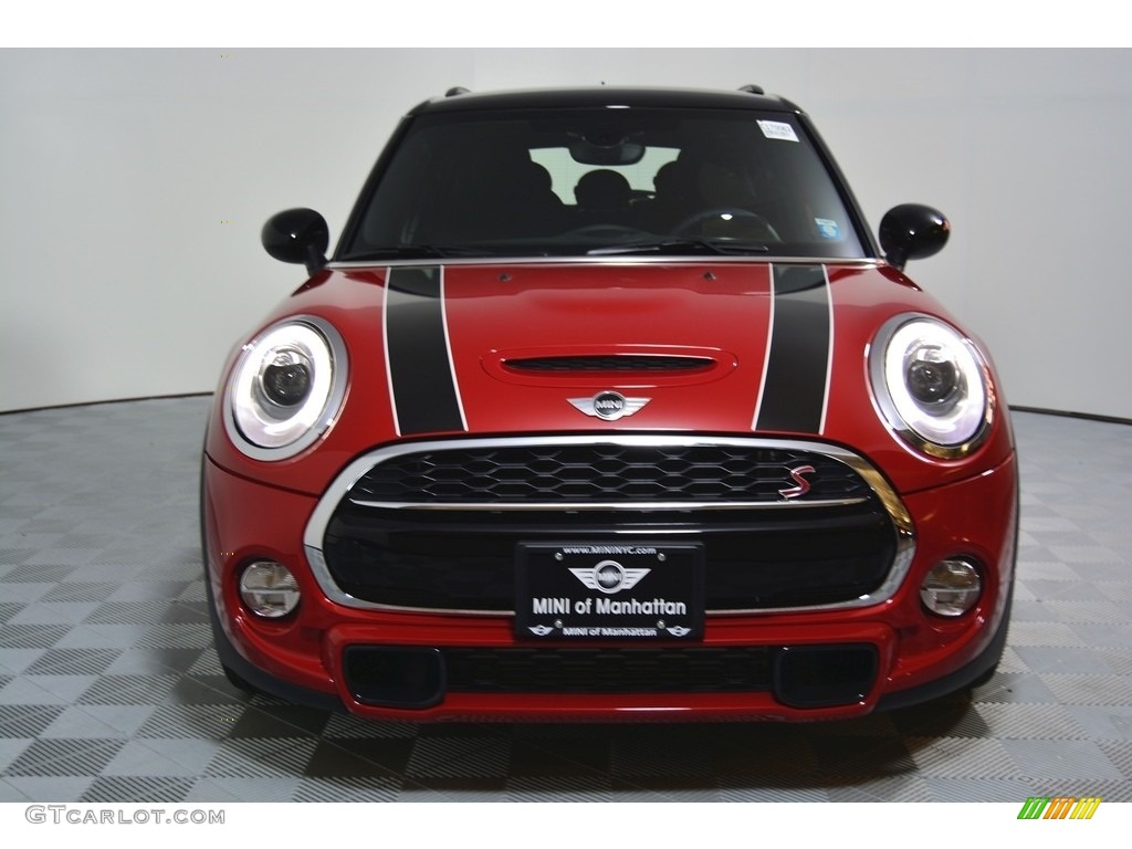 2017 Hardtop Cooper S 4 Door - Blazing Red Metallic / Double Stripe Carbon Black photo #2