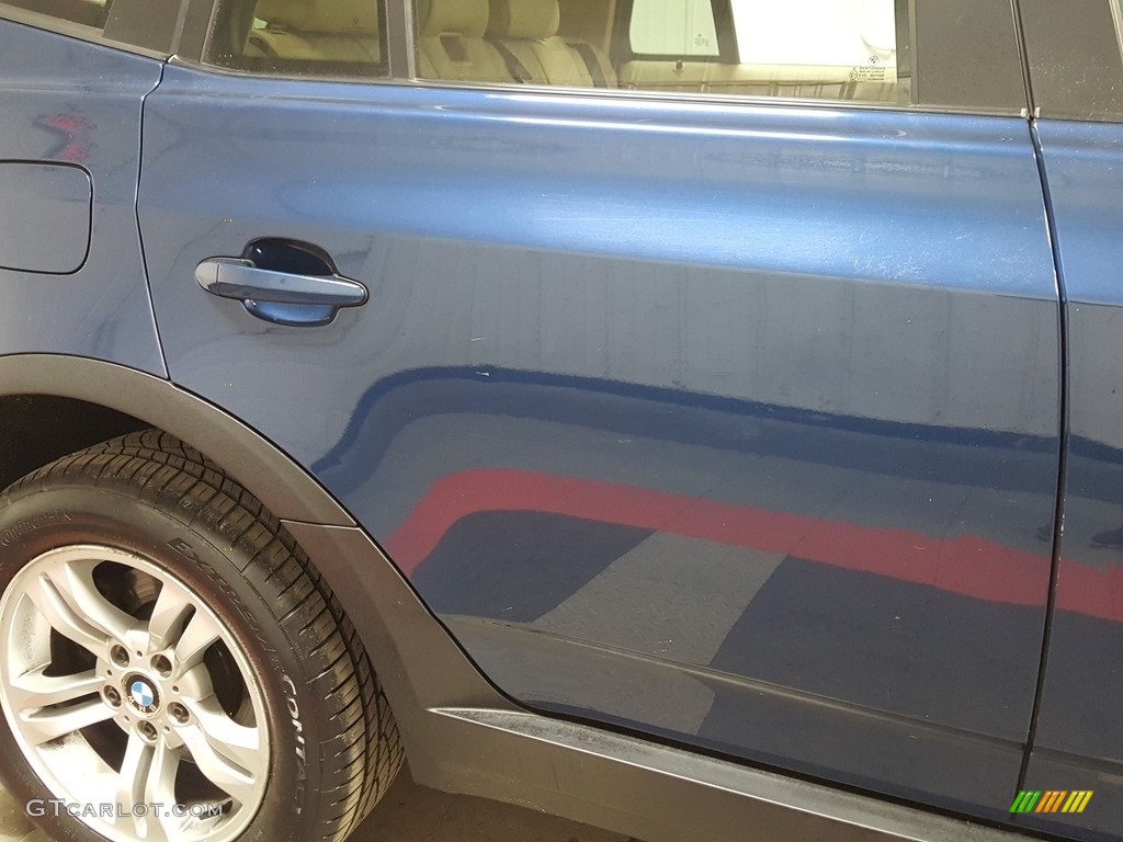 2005 X3 3.0i - Mystic Blue Metallic / Sand Beige photo #40