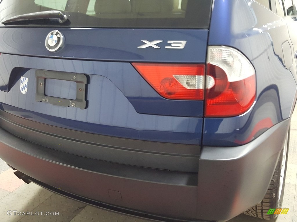 2005 X3 3.0i - Mystic Blue Metallic / Sand Beige photo #44