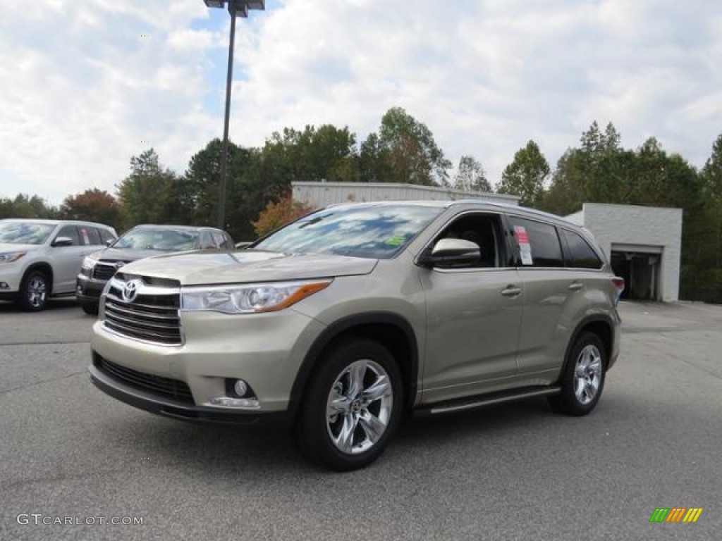 Creme Brulee Mica 2016 Toyota Highlander Limited Exterior Photo #116552586