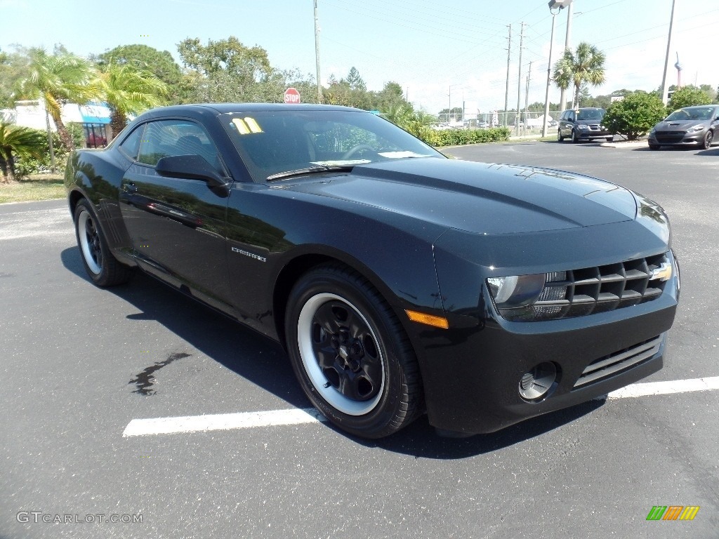 2011 Camaro LS Coupe - Black / Black photo #10