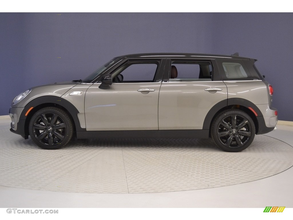 2017 Clubman Cooper S - Melting Silver Metallic / Cross Punch Leather/Pure Burgundy photo #3