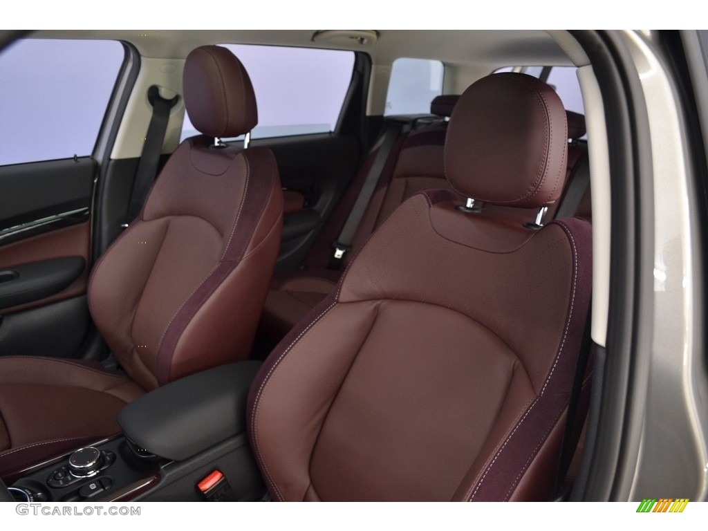 Cross Punch Leatherpure Burgundy Interior 2017 Mini Clubman Cooper