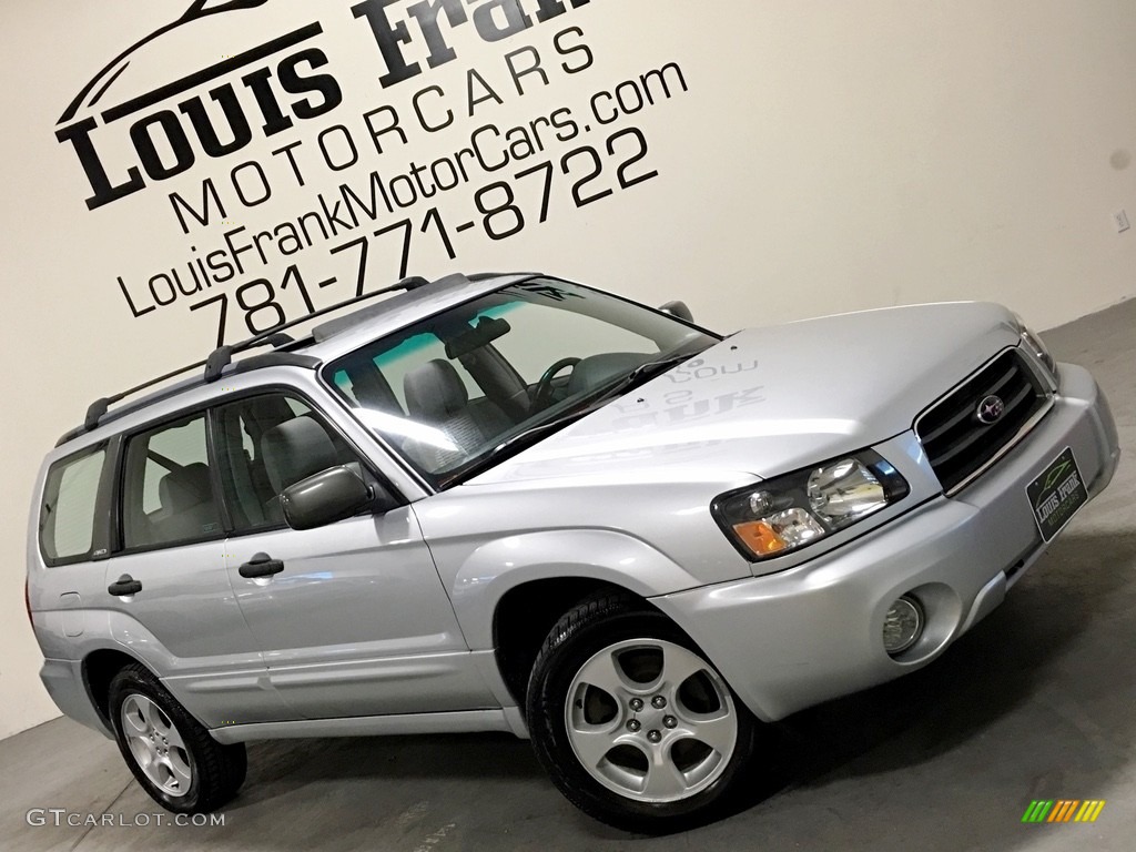 2004 Forester 2.5 XS - Platinum Silver Metallic / Gray photo #2