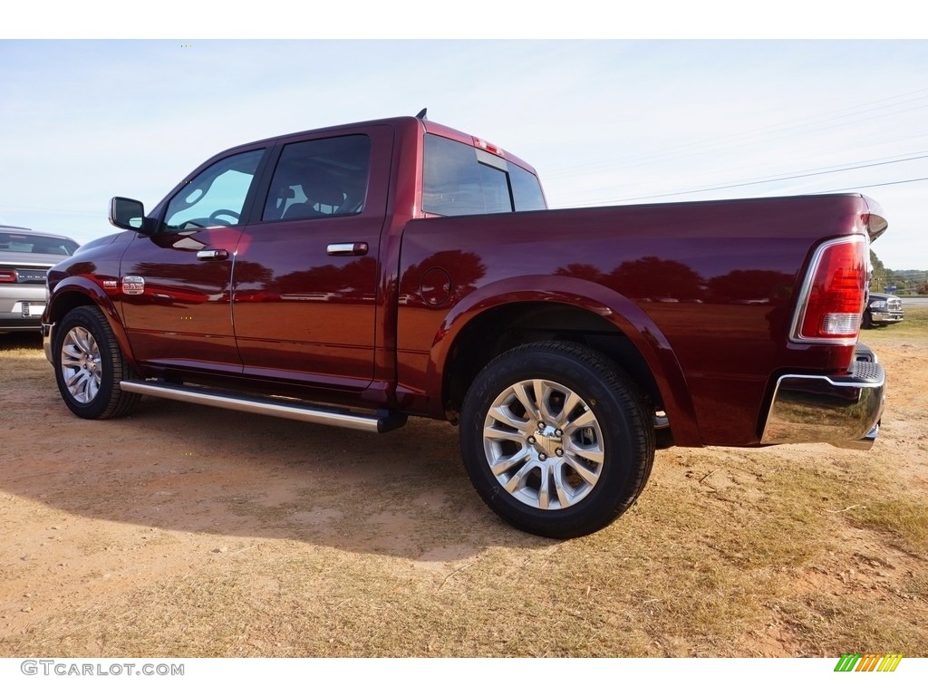 2017 1500 Laramie Longhorn Crew Cab - Delmonico Red Pearl / Canyon Brown/Light Frost Beige photo #2