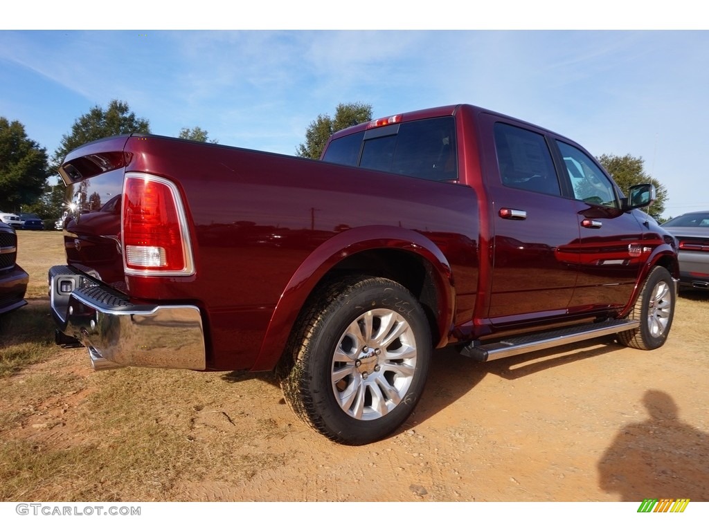 2017 1500 Laramie Longhorn Crew Cab - Delmonico Red Pearl / Canyon Brown/Light Frost Beige photo #3