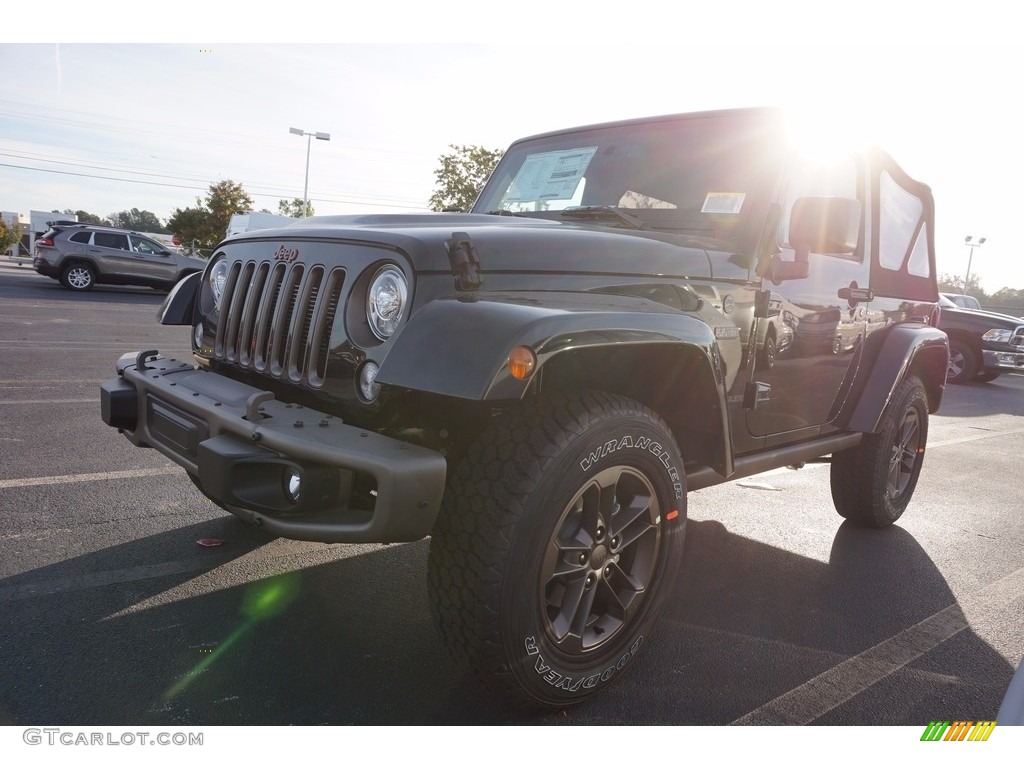 2017 Wrangler Sahara 4x4 - Black / Black photo #1