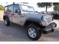 2017 Billet Silver Metallic Jeep Wrangler Unlimited Sport 4x4  photo #4