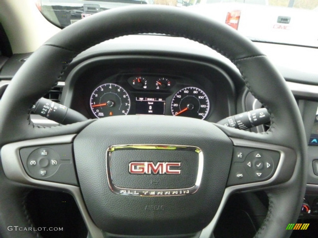 2017 GMC Acadia All Terrain SLE AWD Jet Black Steering Wheel Photo #116557912