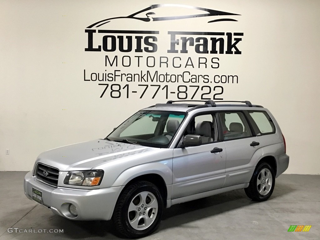2004 Forester 2.5 XS - Platinum Silver Metallic / Gray photo #123