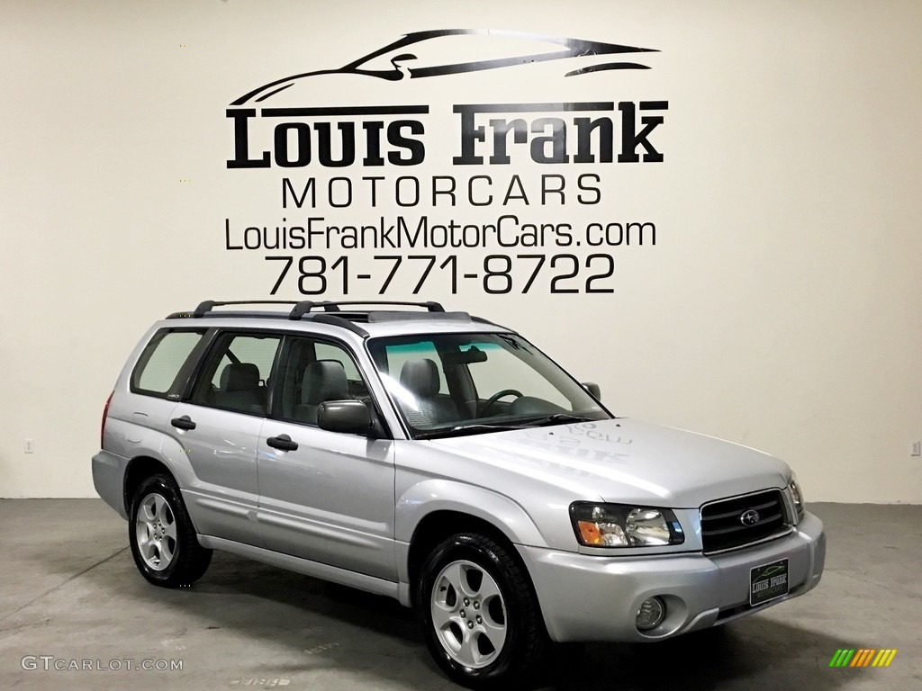 2004 Forester 2.5 XS - Platinum Silver Metallic / Gray photo #124