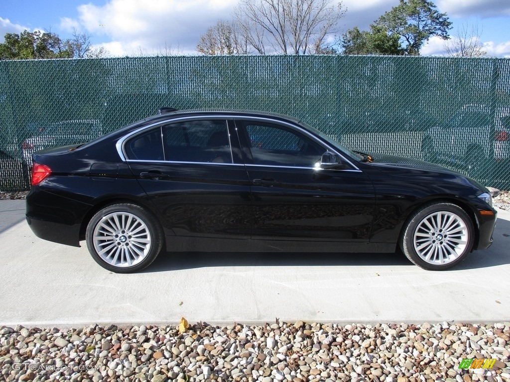 2014 3 Series 328i xDrive Sedan - Jet Black / Saddle Brown photo #2