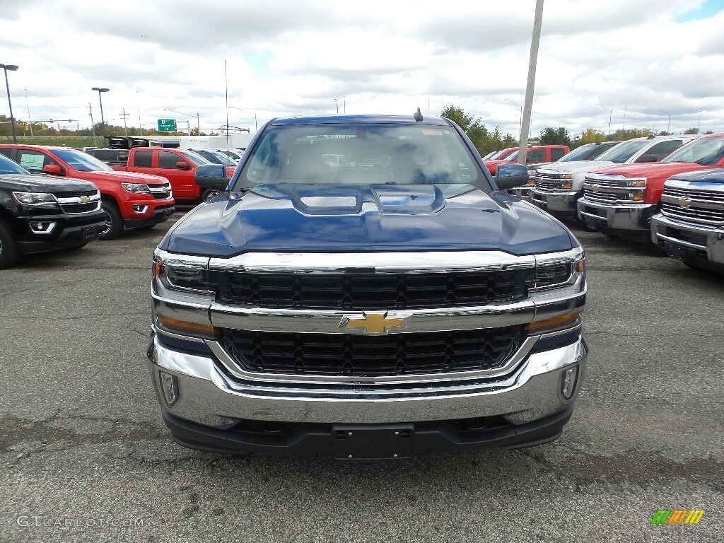 2017 Silverado 1500 LT Double Cab 4x4 - Deep Ocean Blue Metallic / Jet Black photo #2