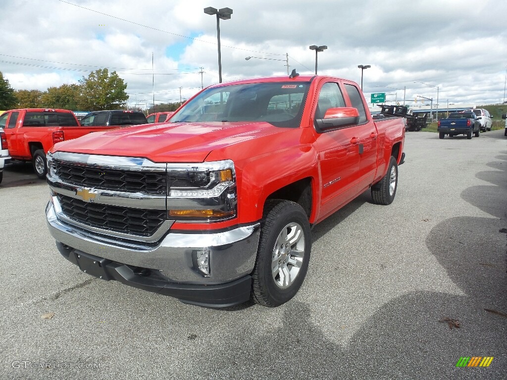 2017 Silverado 1500 LT Double Cab 4x4 - Red Hot / Jet Black photo #1