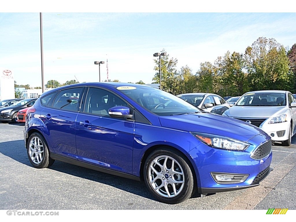 2015 Focus SE Hatchback - Performance Blue / Charcoal Black photo #1