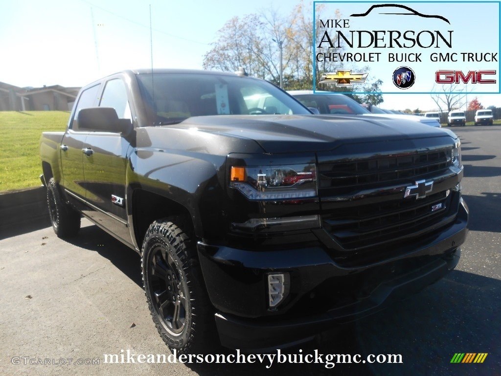 2017 Silverado 1500 LTZ Crew Cab 4x4 - Black / Jet Black photo #1