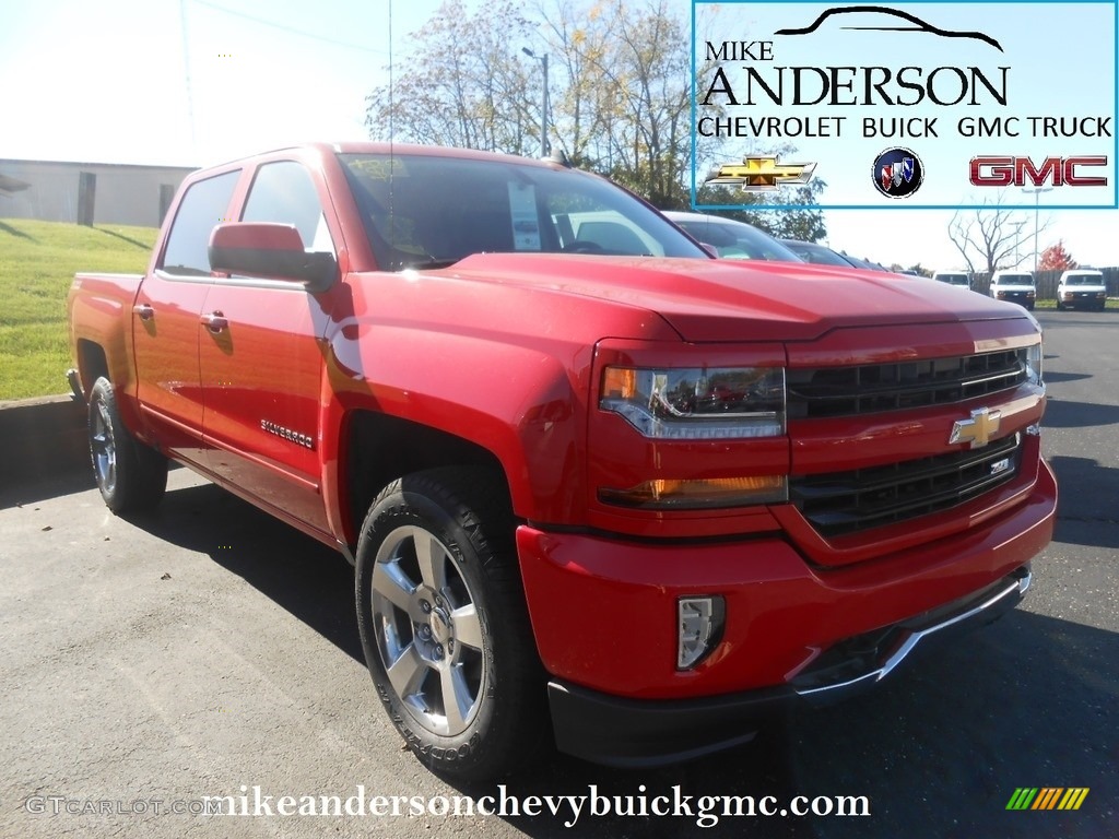 2017 Silverado 1500 LT Crew Cab 4x4 - Red Hot / Jet Black photo #1