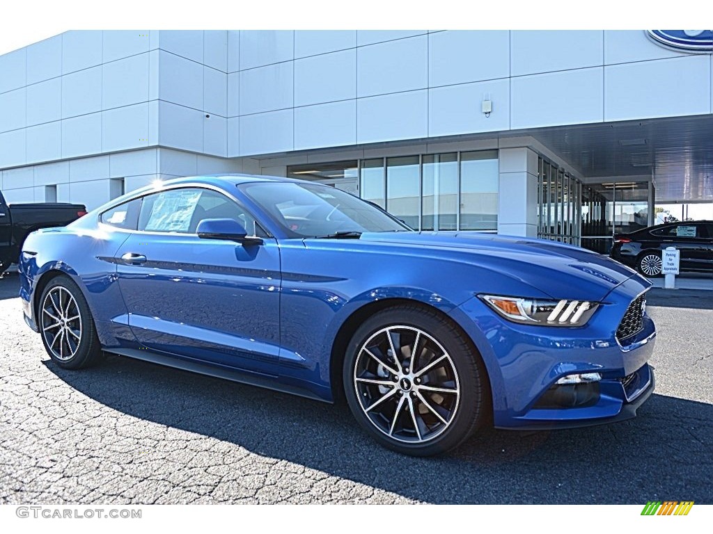 2017 Mustang Ecoboost Coupe - Lightning Blue / Ebony photo #1