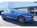 2017 Lightning Blue Ford Mustang Ecoboost Coupe  photo #1