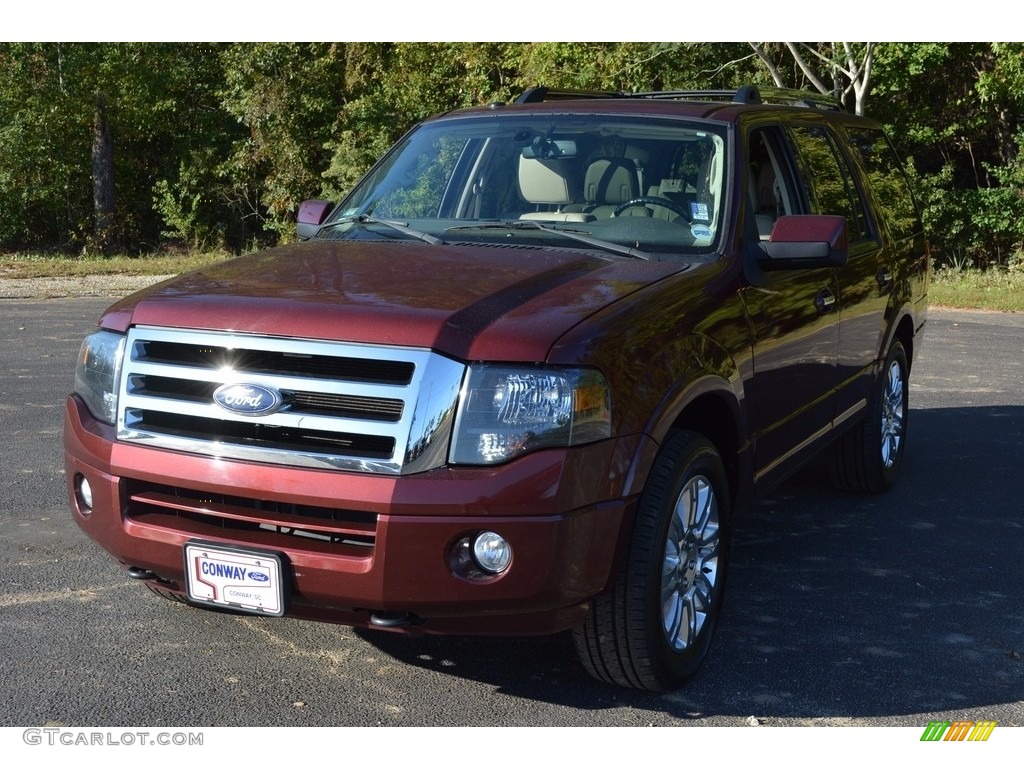 2011 Expedition Limited 4x4 - Royal Red Metallic / Stone photo #12