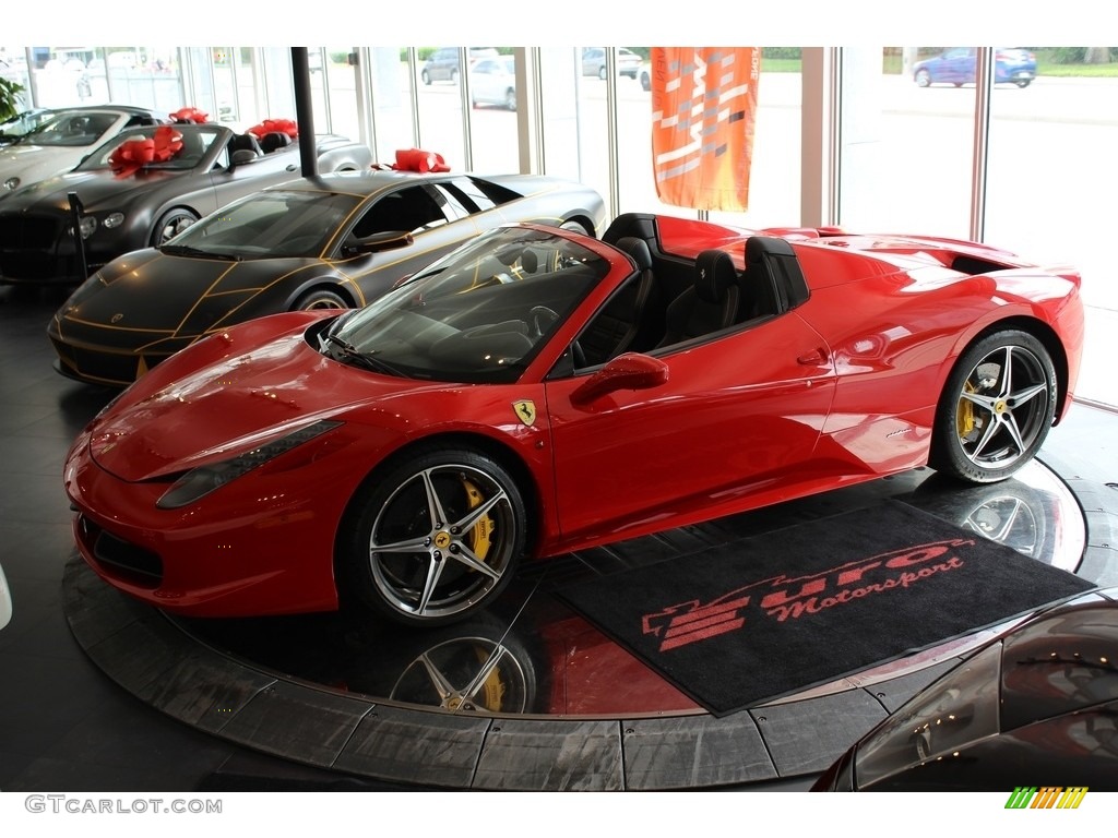 2015 458 Spider - Rosso Corsa (Red) / Charcoal photo #1