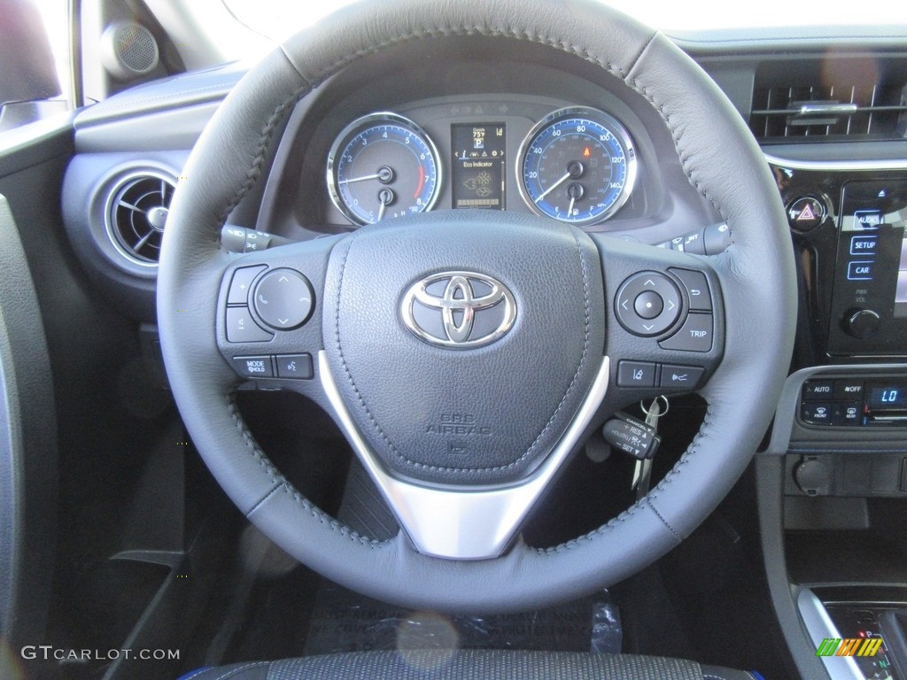 2017 Toyota Corolla SE Black Steering Wheel Photo #116569141