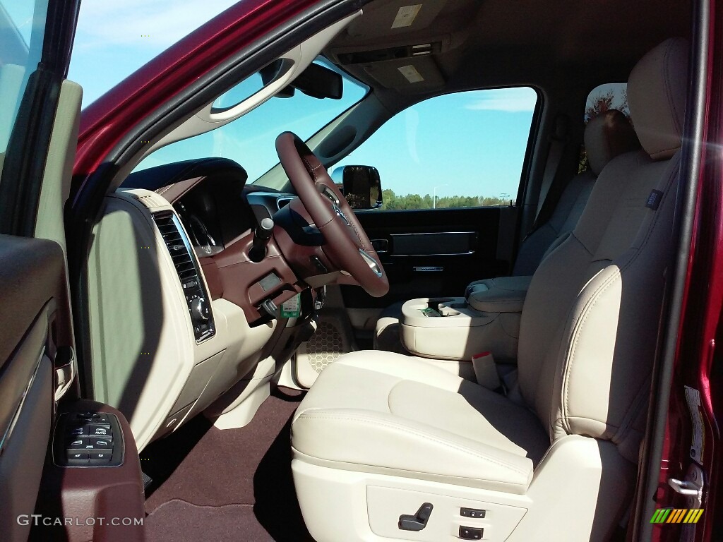 Canyon Brown/Light Frost Beige Interior 2017 Ram 3500 Laramie Mega Cab 4x4 Dual Rear Wheel Photo #116576002