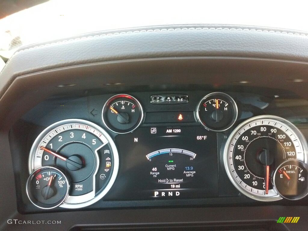 2017 Ram 3500 Laramie Mega Cab 4x4 Dual Rear Wheel Gauges Photo #116576098
