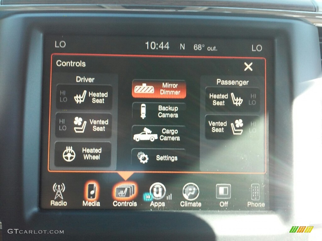 2017 Ram 3500 Laramie Mega Cab 4x4 Dual Rear Wheel Controls Photo #116576149
