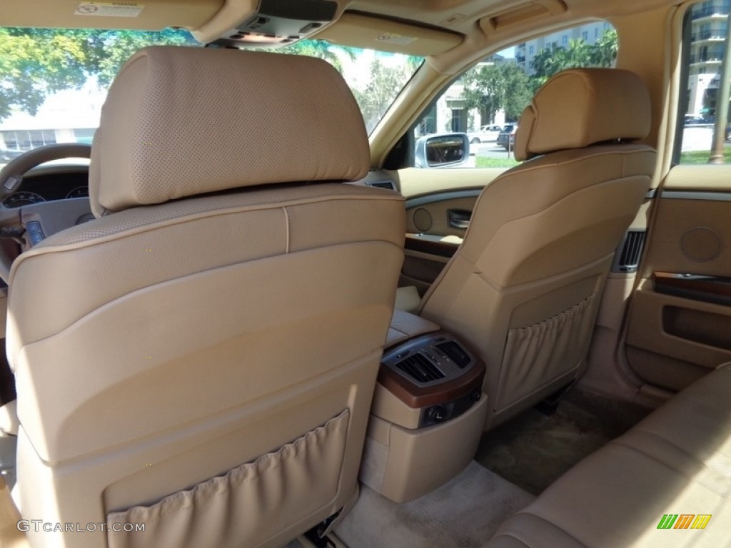 2003 7 Series 745i Sedan - Alpine White / Dark Beige/Beige III photo #14