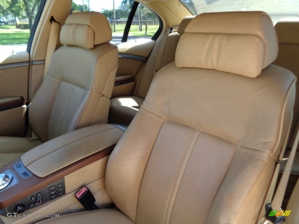 2003 7 Series 745i Sedan - Alpine White / Dark Beige/Beige III photo #22