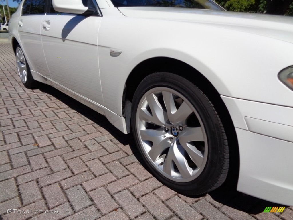 2003 7 Series 745i Sedan - Alpine White / Dark Beige/Beige III photo #34