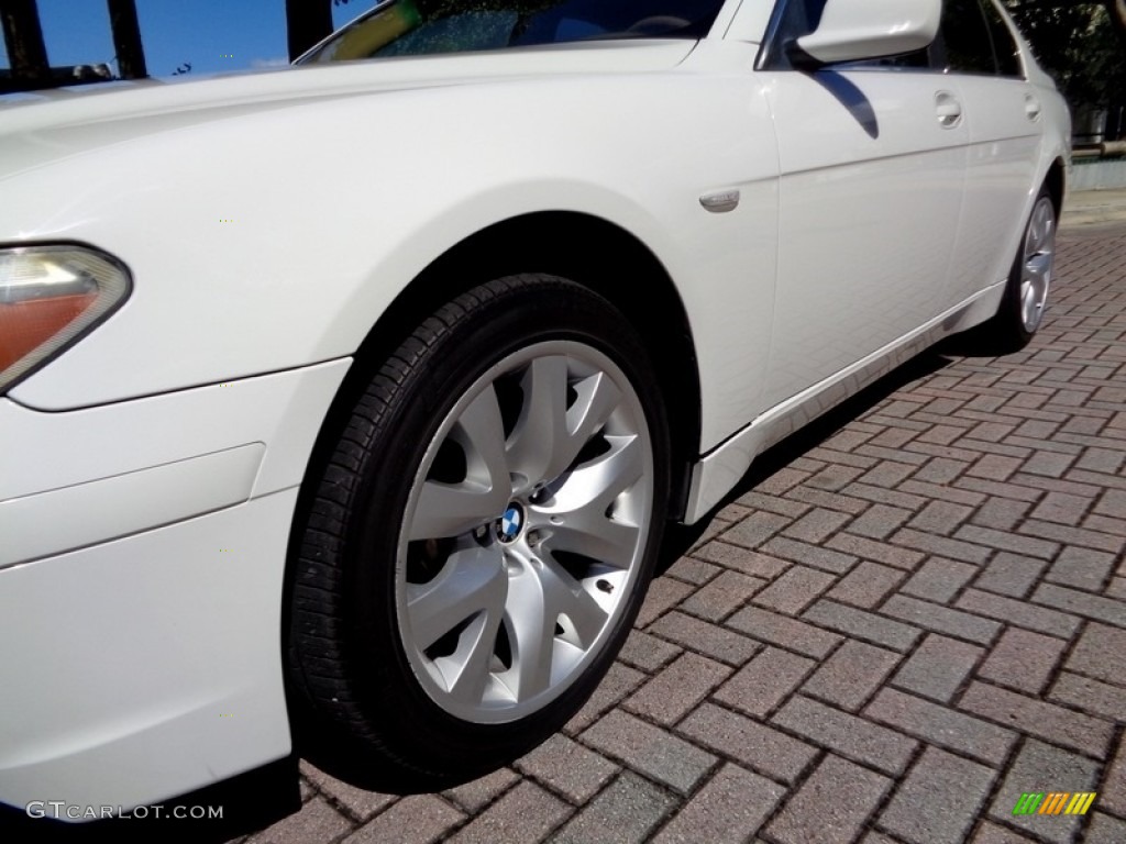 2003 7 Series 745i Sedan - Alpine White / Dark Beige/Beige III photo #42