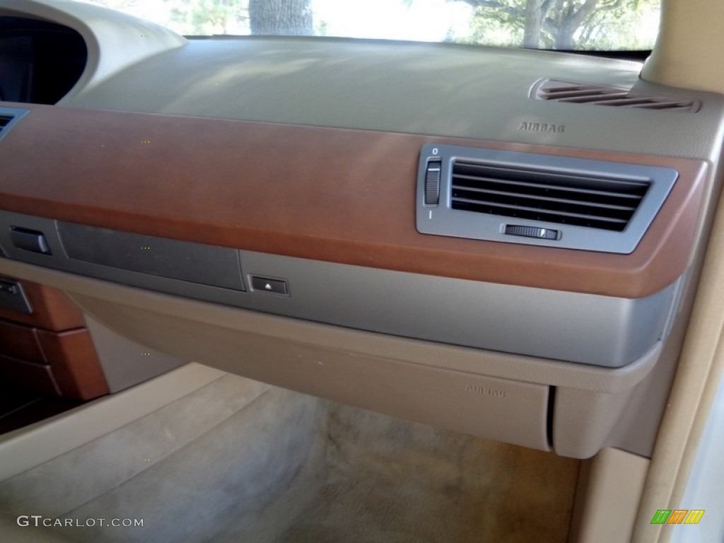 2003 7 Series 745i Sedan - Alpine White / Dark Beige/Beige III photo #46